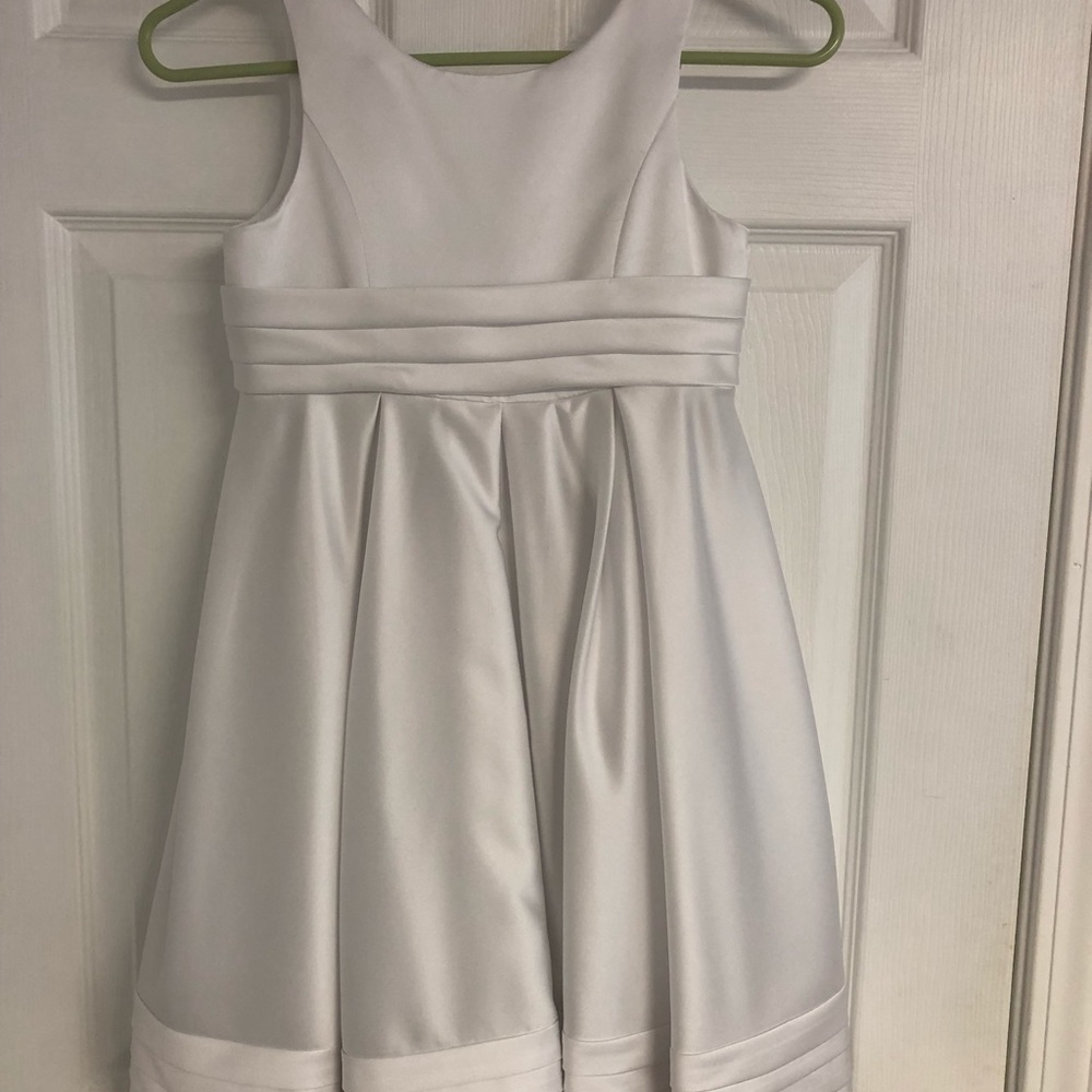 Girls white formal dress